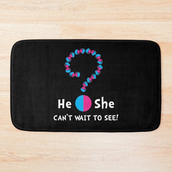 Item preview, Gender reveal question mark  with baby feet and heart designed and sold by sashica.