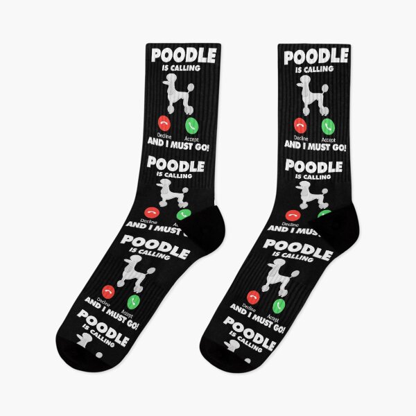 Item preview, Dog Poodle is Calling and I Must Go designed and sold by HelloFromAja.