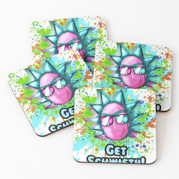 funny get schwifty Coasters (Set of 4)