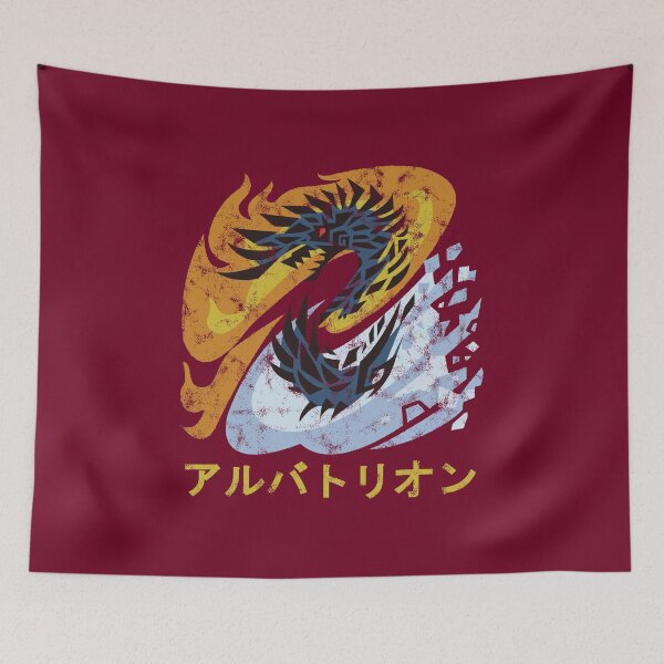 Item preview, Monstruo Cazador Mundo Hielo Alatreon Kanji designed and sold by StebopDesigns.