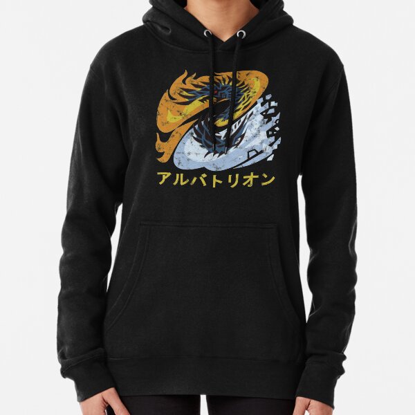 Monster Hunter World Iceborne Alatreon Kanji Sweat à capuche épais