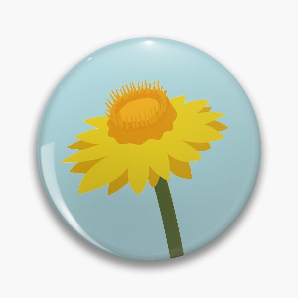 Item preview, Yellow Paper Daisy | Sticky Everlasting | Xerochrysum Viscosum | Native Australian Flower designed and sold by pastelpurple.