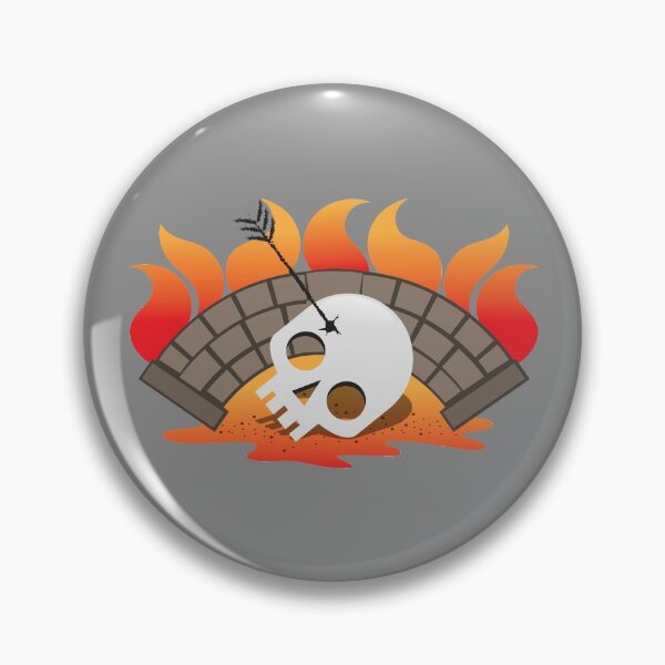 Item preview, BRIDGEBURNERS fanart Burning bridge with an impaled skull designed and sold by jazzydevil.