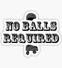 No Balls Required Sticker