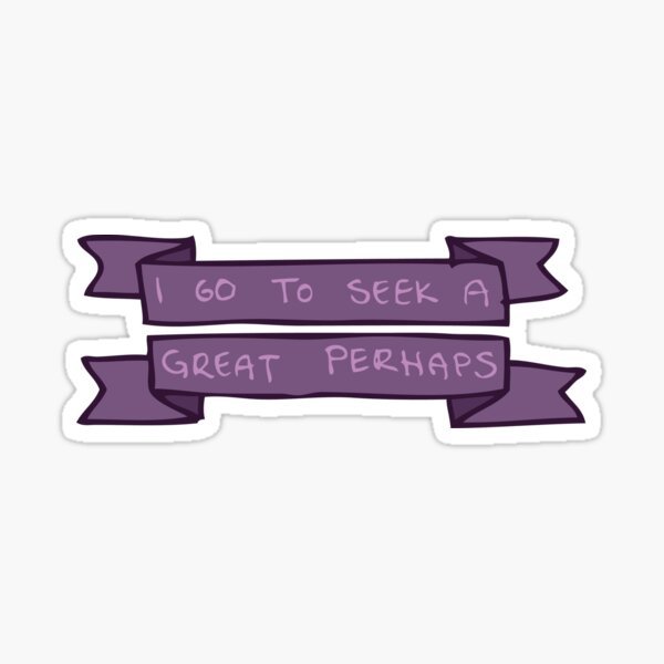 Item preview, A Great Perhaps designed and sold by natsymons.