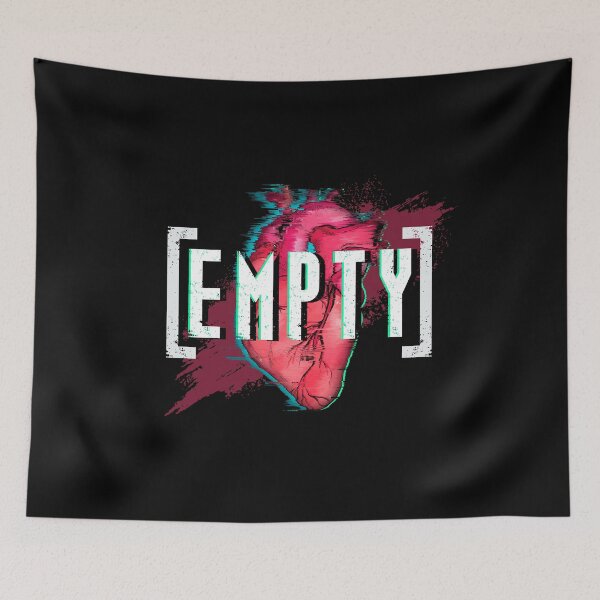 Item preview, The heart is empty / no love designed and sold by Svinil.