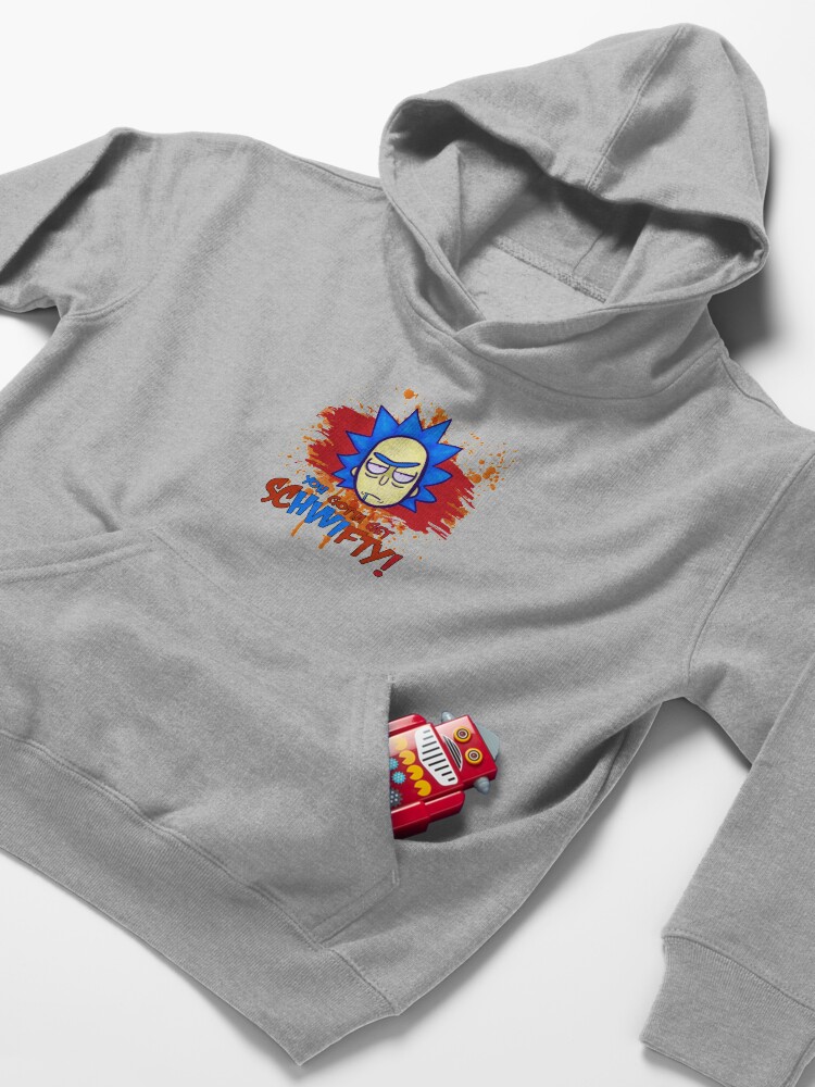 Alternate view of funny get schwifty Kids Pullover Hoodie