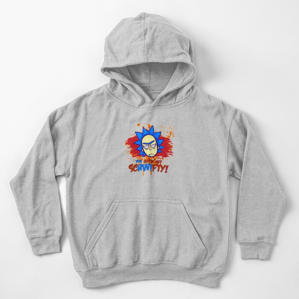 funny get schwifty Kids Pullover Hoodie