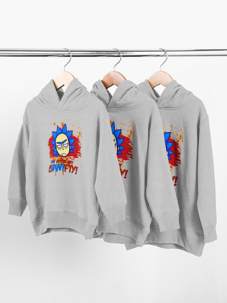 Alternate view of funny get schwifty Toddler Pullover Hoodie