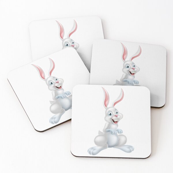 Item preview, Funny white bunny cartoon designed and sold by corner-shop.
