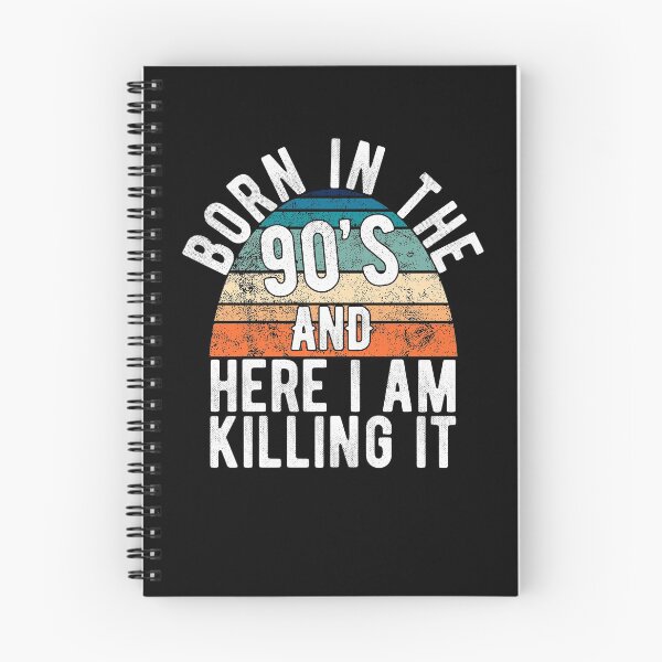 Item preview, Born In The 90s And Here I Am Killing It Retro Birthday Gift designed and sold by T-minus.