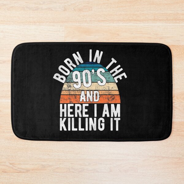 Item preview, Born In The 90s And Here I Am Killing It Retro Birthday Gift designed and sold by T-minus.