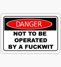 Danger Sign parody Sticker