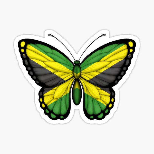 Jamaikanischer Flaggenschmetterling Sticker