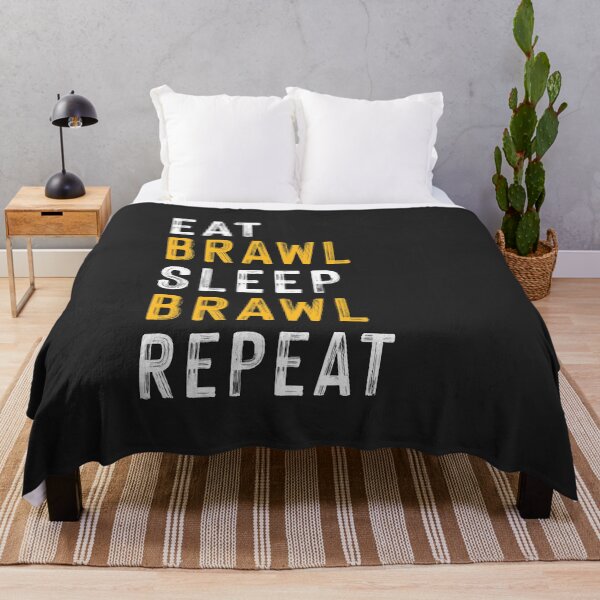 Item preview, Eat, Brawl, Sleep, Brawl Repeat (Ver.2) designed and sold by teeworthy.