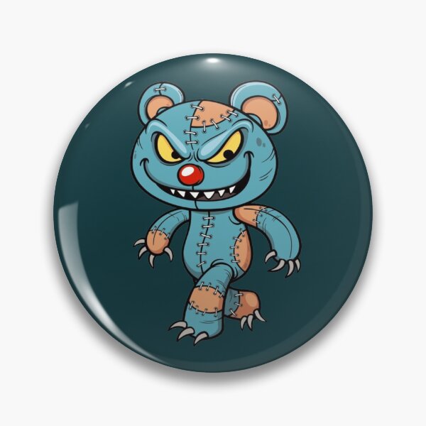 Item preview, Evil Scary Teddy Bear Halloween Zombie designed and sold by headpossum.