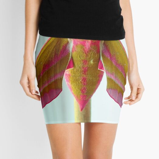 Elephant hawk moth Mini Skirt