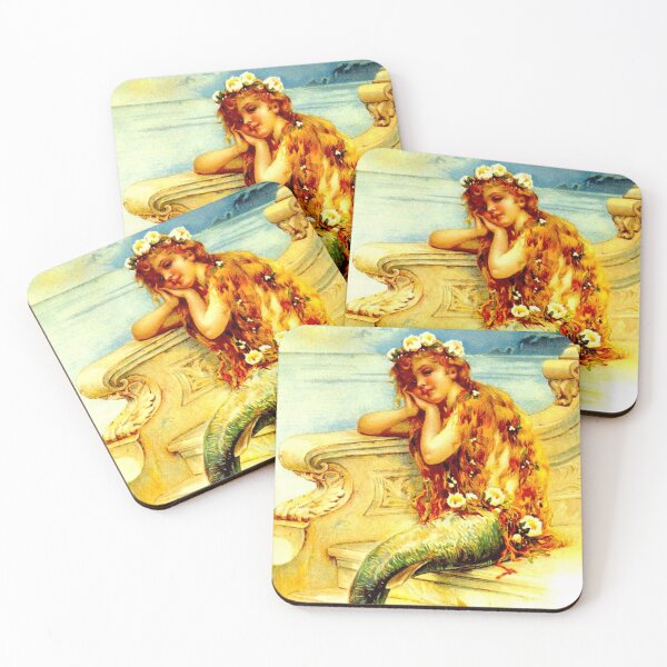 Item preview, LITTLE MERMAID : Vintage Fairy Tale Painting Print designed and sold by posterbobs.