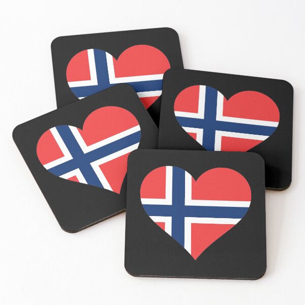 Item preview, Norway norwegian heart flag flag designed and sold by GeogDesigns.