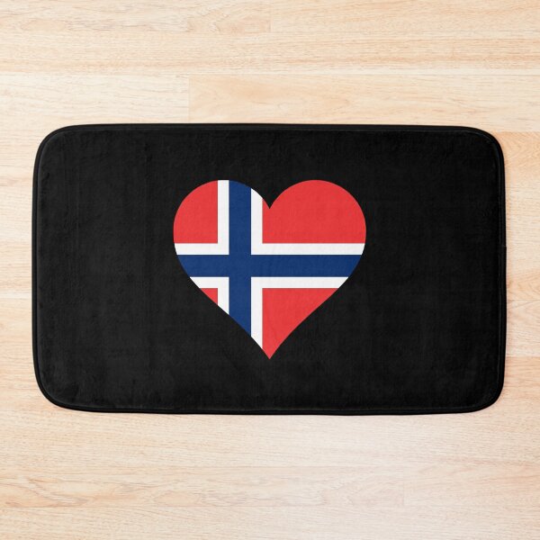 Item preview, Norway norwegian heart flag flag designed and sold by GeogDesigns.