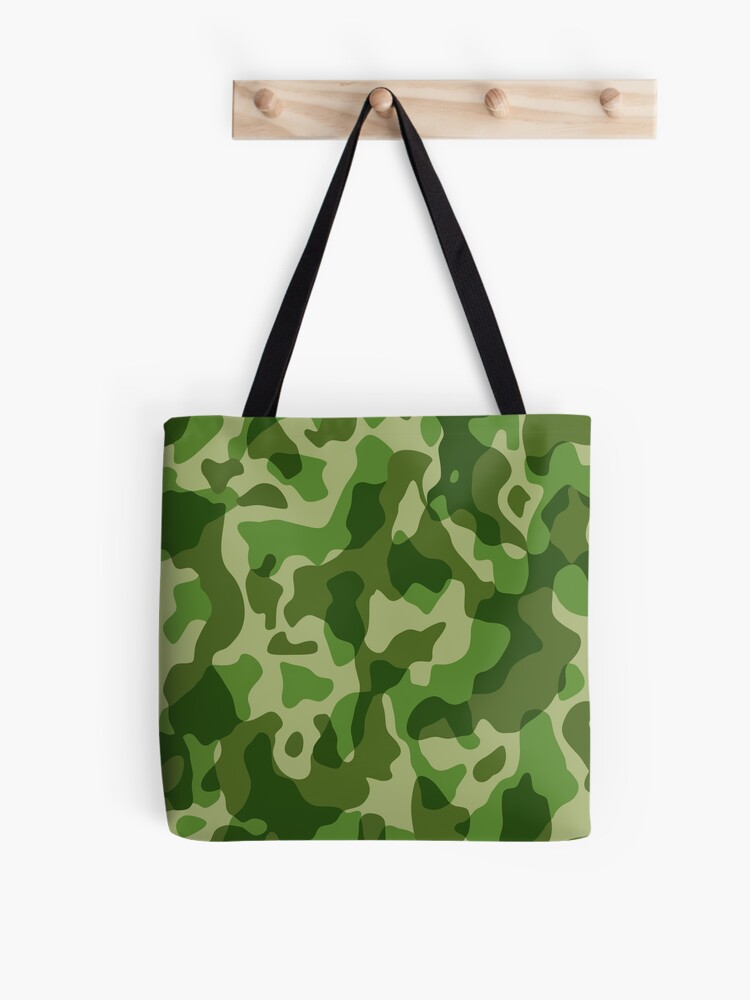 Green Camouflage Army Military Pattern Tote Bag for Sale by BluedarkArt