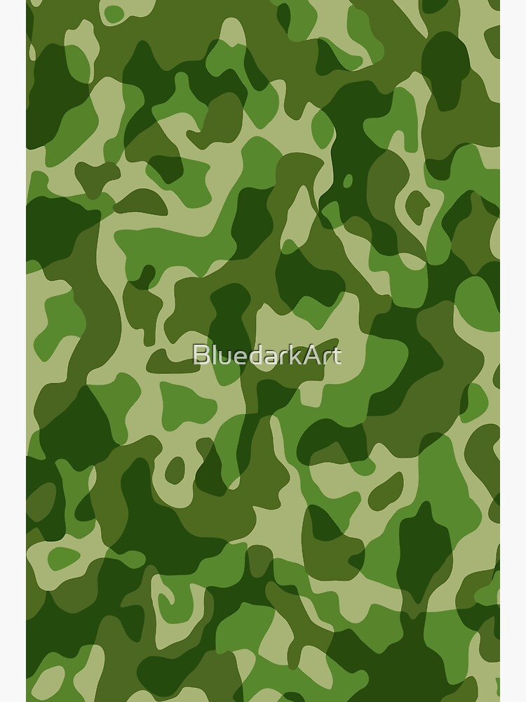 Green Camouflage Army Military Pattern | Art Print