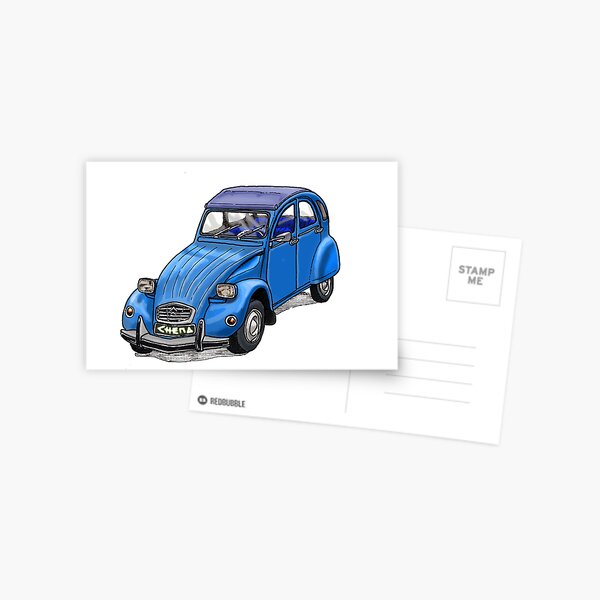 2CV azul Postal