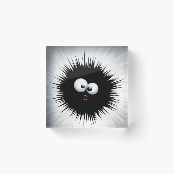 Funny Dazzled Ink Splat Cartoon Acrylic Block