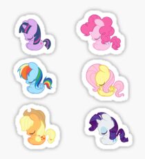 Sleepy Ponies - Mane 6 Set Sticker