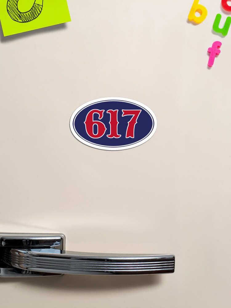 Boston 617 Strong Die-Cut Car Magnet