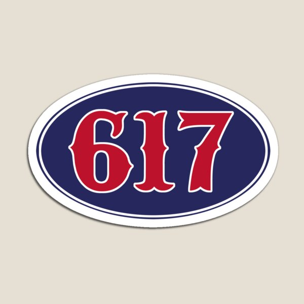 Boston 617 Strong Bruins Style Print Magnet