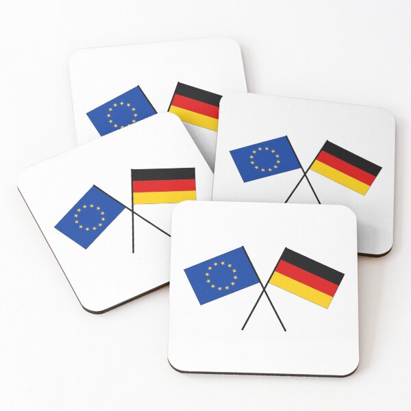 Item preview, Europe EU Germany flag flag crossed designed and sold by GeogDesigns.