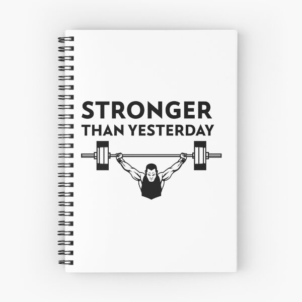 Item preview, Stronger than yesterday Bodybuilding designed and sold by RPHDesigns.