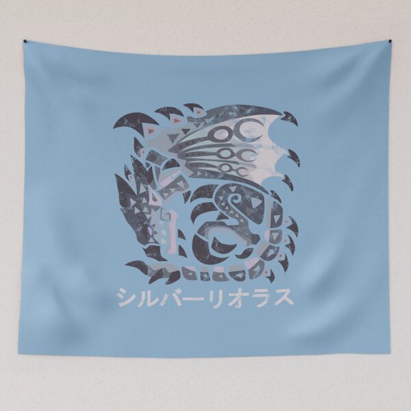 Item preview, Monster Hunter World Kanji de Rathalos plateado sobre hielo designed and sold by StebopDesigns.