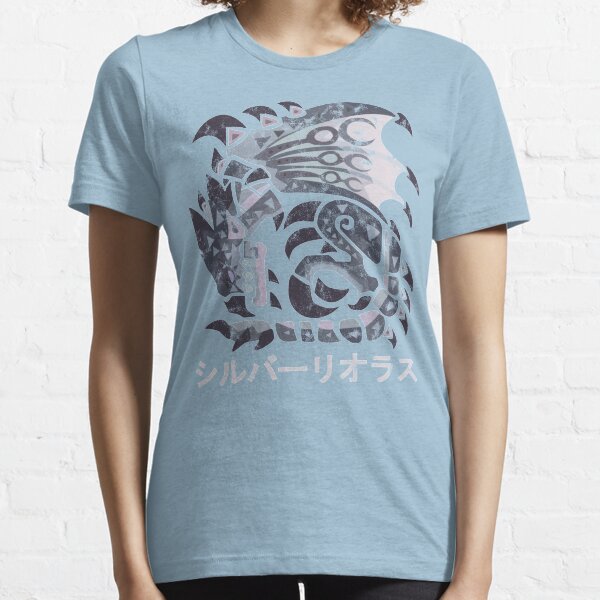 Monster Hunter World Iceborne Silver Rathalos Kanji Essential T-Shirt