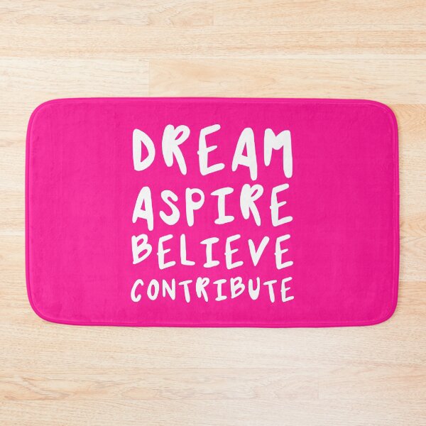 Item preview, Dream, Aspire, Believe, Contribute | Life | Quotes | Pink designed and sold by Wintre2.