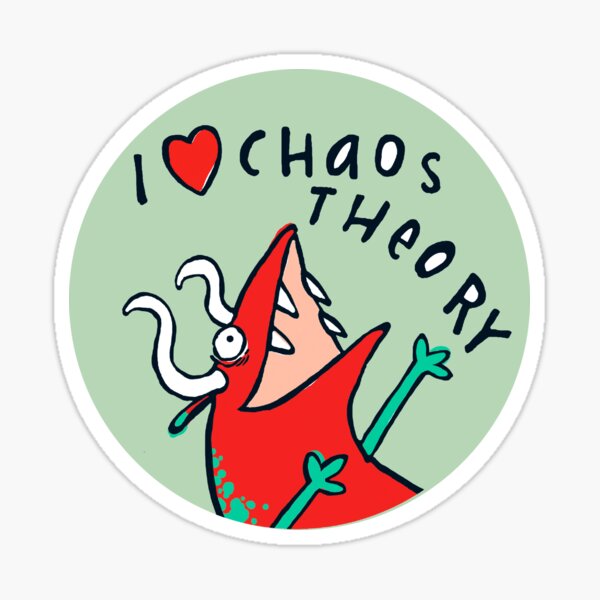 I *heart* Chaos Theory Sticker