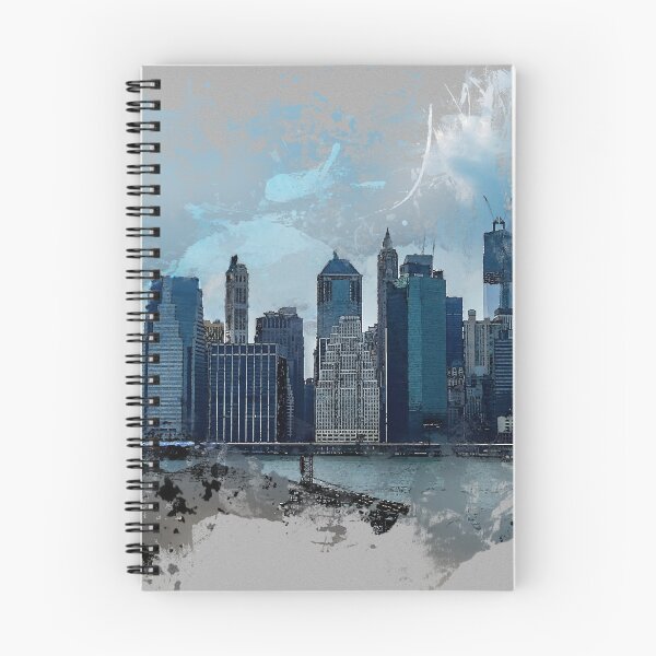 Item preview, Watercolor New York - NYC Lower Manhattan Skyline in New York City designed and sold by r-silver.
