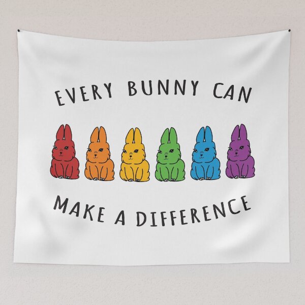 Item preview, Every Bunny Makes a Difference Pride  designed and sold by Kristen Glanzmann.