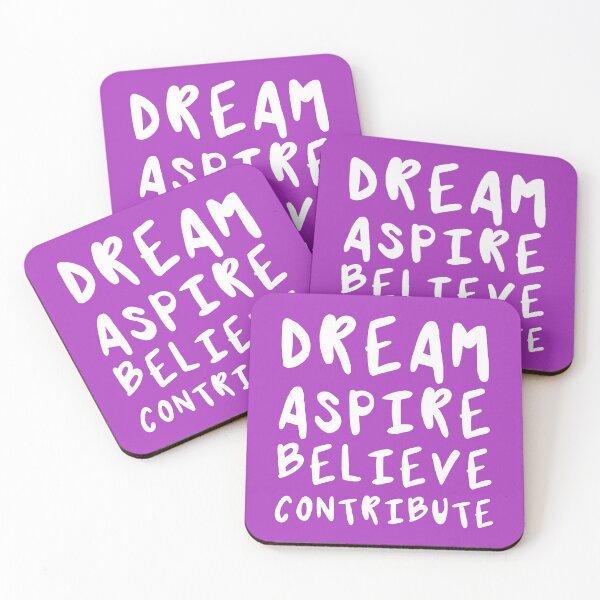 Item preview, Dream, Aspire, Believe, Contribute | Life | Quotes | Purple designed and sold by Wintre2.