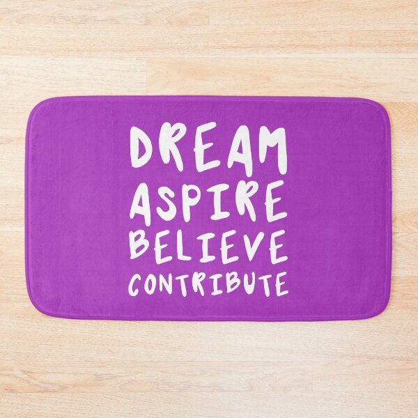Item preview, Dream, Aspire, Believe, Contribute | Life | Quotes | Purple designed and sold by Wintre2.