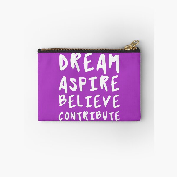 Item preview, Dream, Aspire, Believe, Contribute | Life | Quotes | Purple designed and sold by Wintre2.