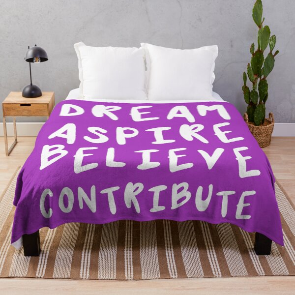 Item preview, Dream, Aspire, Believe, Contribute | Life | Quotes | Purple designed and sold by Wintre2.