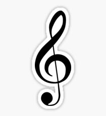 Treble Clef Musical Musician Baby Jumpsuit T-Shirt Bedpsread Duvet Sticker Sticker