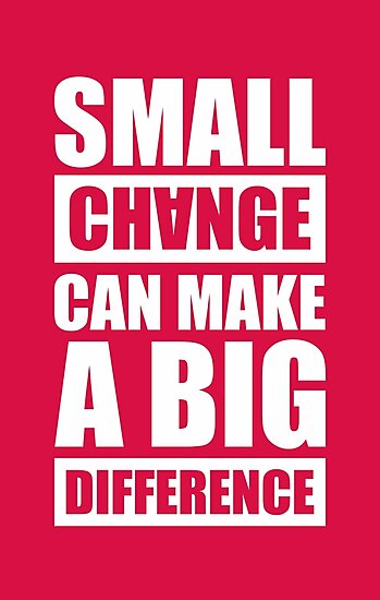 Small changes make a big difference book image