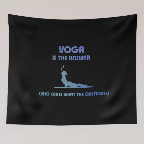 Item preview, Yoga is the answer designed and sold by LuciaS.