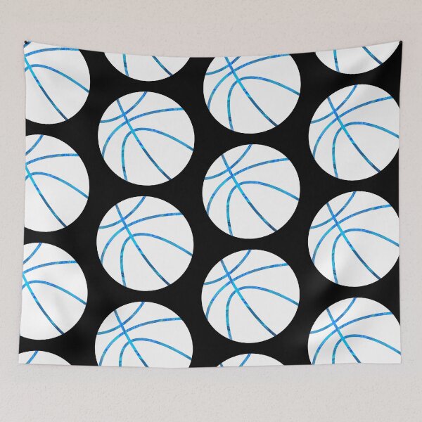 Item preview, Basketball Ball White Blue Gift designed and sold by SuperFreshArt.
