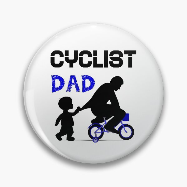 Item preview, Funny Cyclist Dad Riding his Boy Blue Bike designed and sold by Rahdoo.