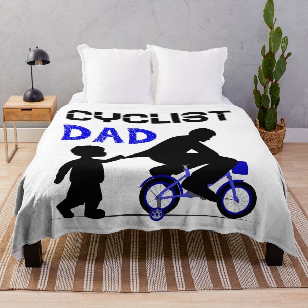 Item preview, Funny Cyclist Dad Riding his Boy Blue Bike designed and sold by Rahdoo.