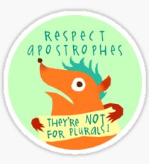 Respect Apostrophes Sticker